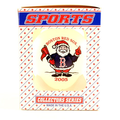 Closeout - Boston Red Sox Ornaments - 2005 Ball Style - 12 For $12.00 - Wholesale Boston Red Sox Products - Red Sox Merchandise