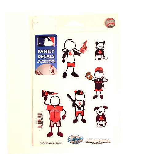 Closeout - Boston Red Sox Stickers - Family Decal Sets - 12 Sets For $24.00 - Wholesale Boston Red Sox Products - Red Sox Merchandise 2