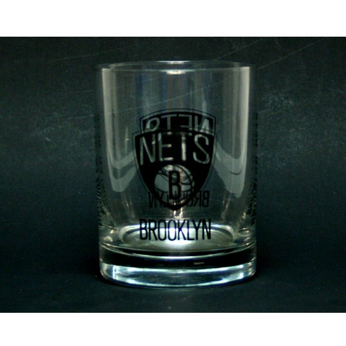 Closeout - Brooklyn Nets Glassware - Rock Cocktail Glasses - 4 Glasses For $20.00 - Brooklyn Nets