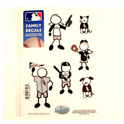 Closeout - Chicago White Sox Stickers - Family Decal Sets - 12 Sets For $24.00 - Wholesale Chicago White Sox Products - White Sox Merchandise 2