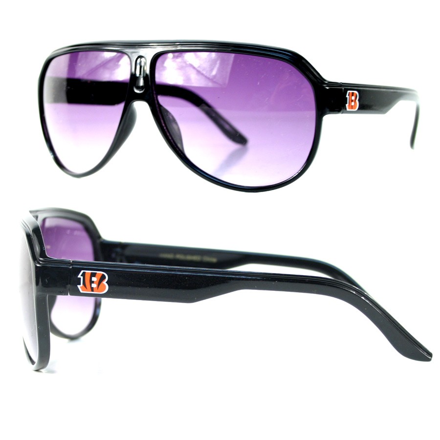 Closeout - Cincinnati Bengals Sunglasses - Turbo  Style - 12 Pair For $48.00 - Wholesale Cincinnati Bengals Products - Bengals Merchandise