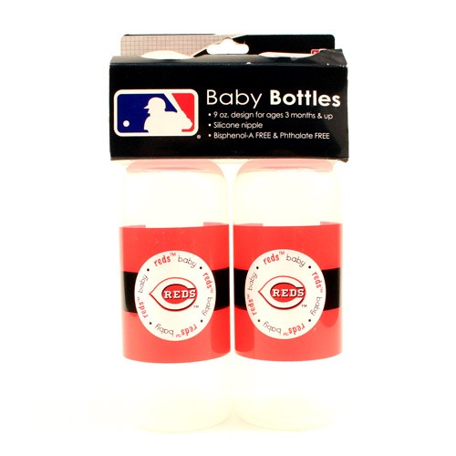 Closeout - Cincinnati Reds Bottles - 2Pack Baby Bottles - 4 Sets For $20.00 - Wholesale Cincinnati Reds Products - Reds Merchandise