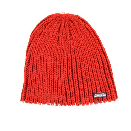 Closeout - Colorado Avalanche Hockey - Red With White Tipping Beanies - The Tag Beanie - 12 For $48.00 - Colorado Avalanche