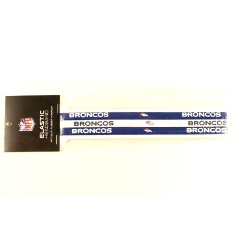 Closeout - Denver Broncos Football - 3Pack Elastic Headbands - 12 Sets For $24.00 - Wholesale Denver Broncos Products - Denver Merchandise