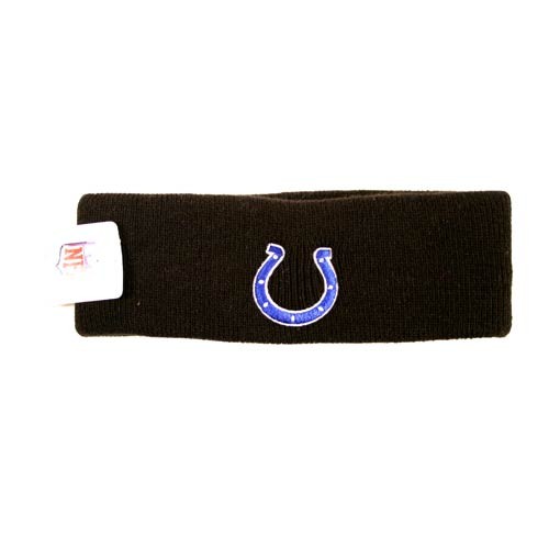Closeout - Indianapolis Colts - Black Winter Knit Headbands - 12 For $48.00 - Wholesale Indianapolis Colts Products - Colts Merchandise
