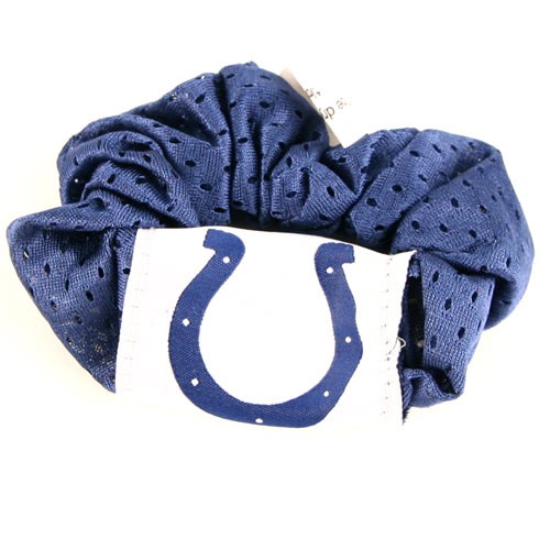 Closeout - Indianapolis Colts Blue Jersey Hair Schrunchies - 12 Twisters For $24.00 - Wholesale Indianapolis Colts Products - Colts Merchandise 2