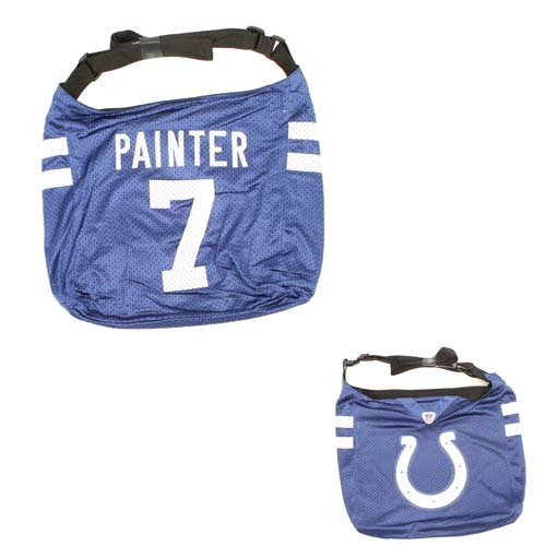 Closeout - Indianapolis Colts Purses - #7 Painter Jersey Purses - 4 Purses For $20.00 - Wholesale Indianapolis Colts Products - Colts Merchandise