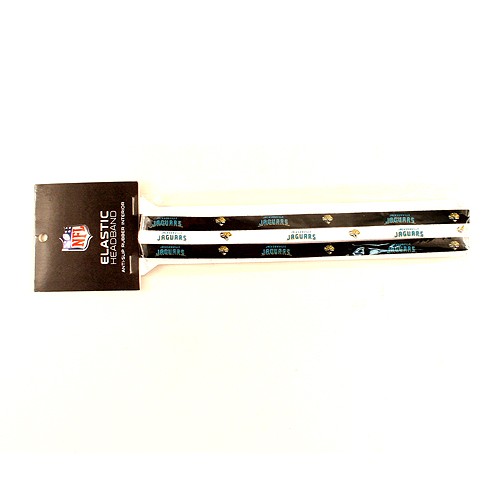 Closeout - Jacksonville Jaguars Football - 3Pack Elastic Headbands - 12 Packs For $18.00 - Wholesale Jacksonville Jaguars Product - Jaguars Merchandise