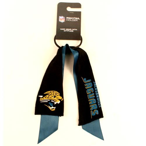 Closeout - Jacksonville Jaguars Merchandise - PonyTail Holders - 12 Ponies For $24.00 - Wholesale Jacksonville Jaguars Product - Jaguars Merchandise