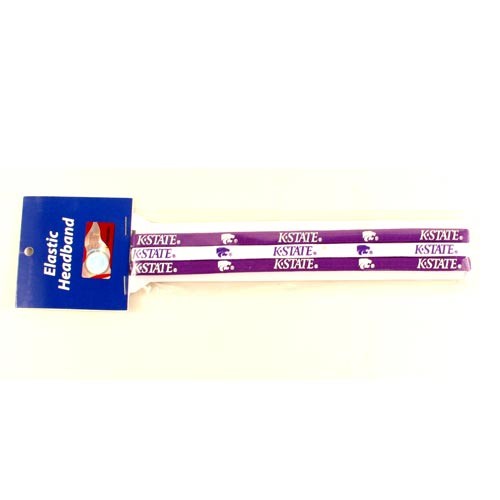 Closeout - KState Merchandise - 3Pack Elastic Headbands - 12 Packs For $24.00 - Kansas State