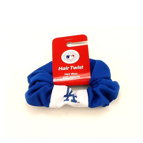 Closeout - Los Angeles Dodgers Hair Accessories - Blue Jersey Material Twister - 12 For $24.00 - Wholesale Los Angeles Dodgers Products - Dodgers Merchandise 2