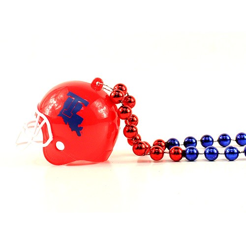 Closeout - Louisiana Tech Merchandise - The HELMET Style Beads - 12 For $24.00