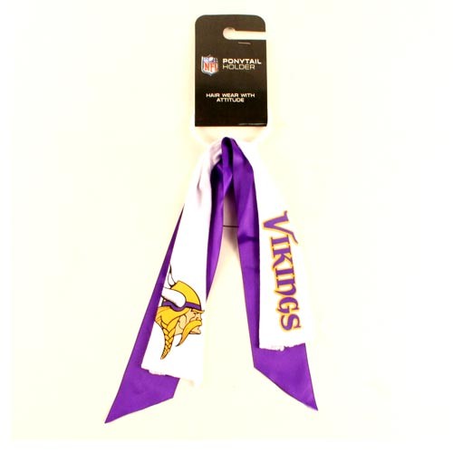 Closeout - Minnesota Vikings Merchandise - PonyTail Holders - 12 Ponies For $24.00 - Wholesale Minnesota Vikings Products - Vikings Merchandise