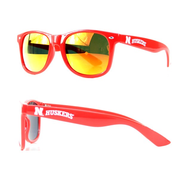 Closeout - Nebraska Huskers Sunglasses - Retro Style - (Lens Tine May Vary) - 12 Pair For $36.00 - Nebraska Huskers