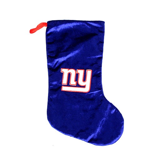 Closeout - New York Giants Stockings - Dazzle Style Stockings - 4 For $20.00 - Wholesale New York Giants Product - Giants Merchandsie