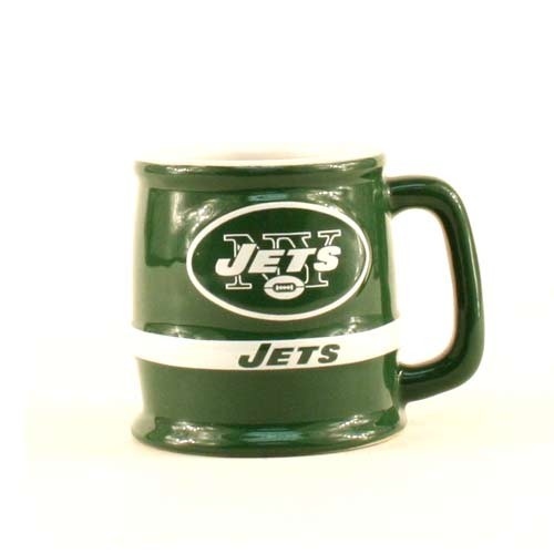 Closeout - New York Jets Shotglasses - 2OZ BARREL Style Shotglass - 12 For $30.00 - Wholesale New York Jets Products - Jets Merchandise