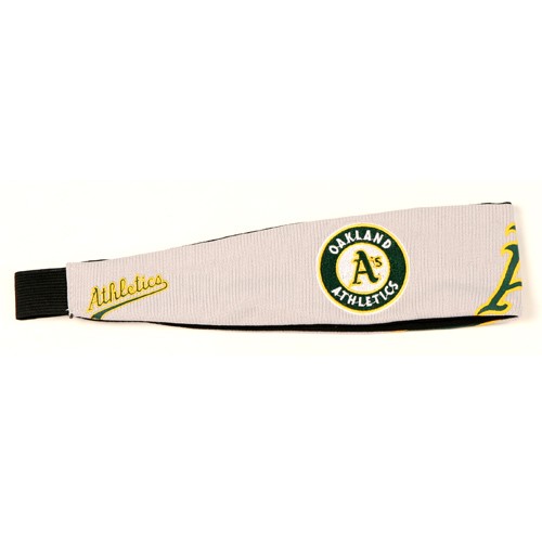 Closeout - Oakland A's MLB Jersey Material - Wholesale Headbands - 12 Headbands For $18.00 - Wholesale Oakland Athletics Products - Athletics Merchandise