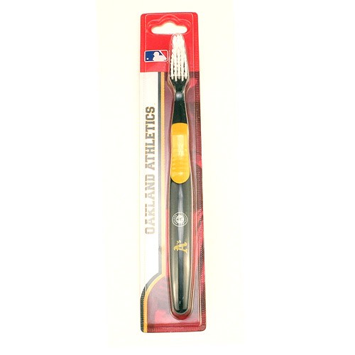 Closeout - Oakland Athletics Merchandise - Wholesale Toothbrushes - 12 Toothbrushes For $18.00 - Wholesale Oakland Athletics Products - Athletics Merchandise