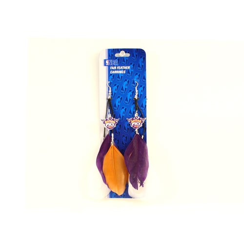 Closeout - Phoenix Suns Merchandise - Feather Earrings - 12 Pair For $24.00 - Phoenix Suns