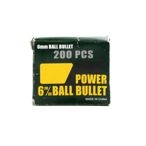 Closeout - Power Ball Bullet - 200pcs 6mm BB's - 12 For $6.00