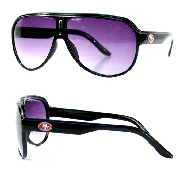 Closeout - San Francisco 49ers Sunglasses - Turbo Style - 12 Pair For $48.00 - Wholesale San Francisco 49ers Product - 49ers Merchandise