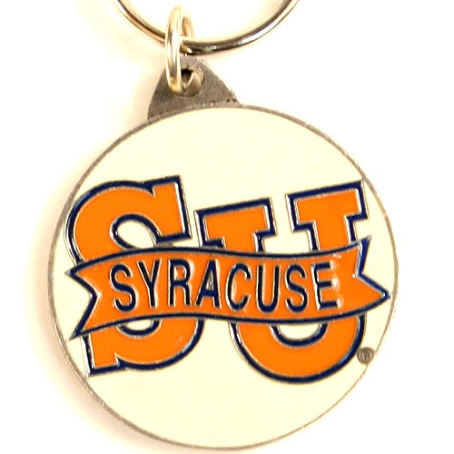 Closeout - Syracuse Key Chains - Pewter Oval - 24 For $24.00 - Syracuse
