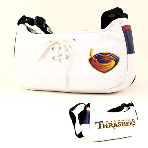Closeout Purses - Atlanta Thrashers Purses - White Laces HOBO Style Purses - 4 Purses For $20.00