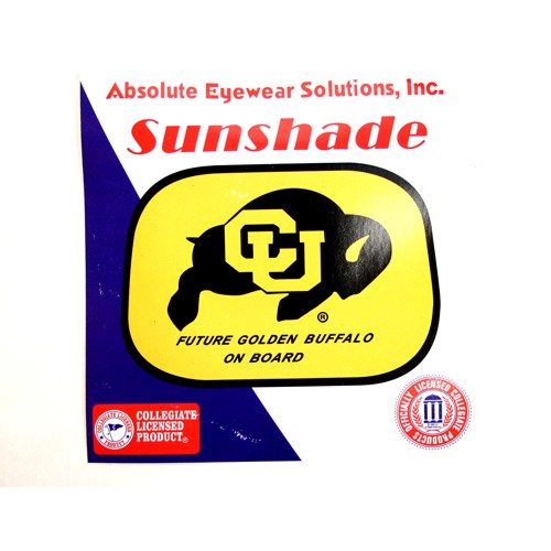 Colorado Buffalos - Passenger Style Sun Shades - 12 For $12.00 - Colorado Buffaloes