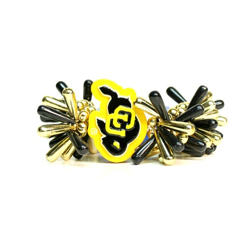 Colorado Buffalos Bracelets - Series5 Teardrop Bracelets - 12 For $30.00 - Colorado Buffaloes