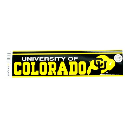 Colorado Buffalos Bumper Stickers - 3"x12" Win Style - 12 For $18.00 - Colorado Buffaloes