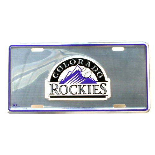 Colorado Rockies Baseball - Mirror Style License Plates $2.00 Each - Wholesale Colorado Rockies Products - Rockies Merchandise 2