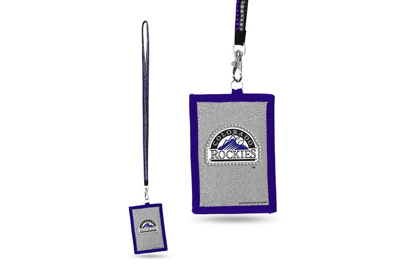 Colorado Rockies Bling - Bling Lanyard With ID Holder - $3.00 Each - Wholesale Colorado Rockies Products - Rockies Merchandise