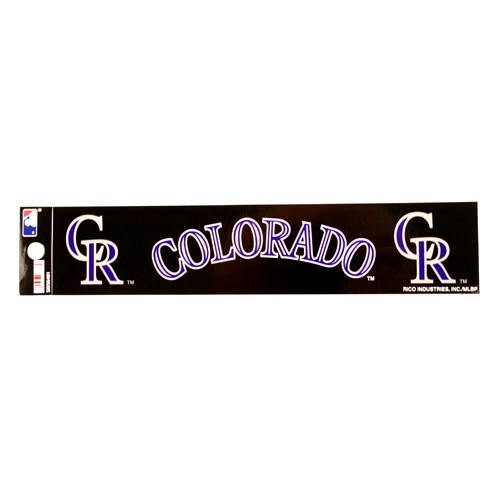Colorado Rockies Bumper Stickers - 2"x10" R Style - 12 For $12.00 - Wholesale Colorado Rockies Products - Rockies Merchandise 2