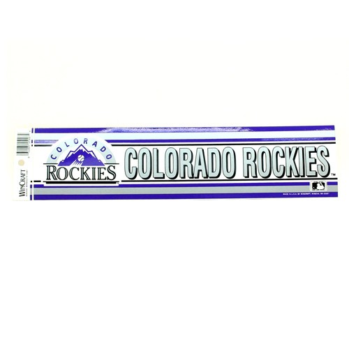 Colorado Rockies Bumper Stickers - 3"x12" Win Style - 12 For $18.00 - Wholesale Colorado Rockies Products - Rockies Merchandise