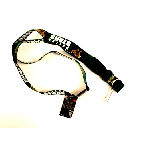 Dallas Stars Lanyards - Green 2Sided Premium Lanyards - VELCRO Enclosure - 12 For $30.00 - Dallas Stars