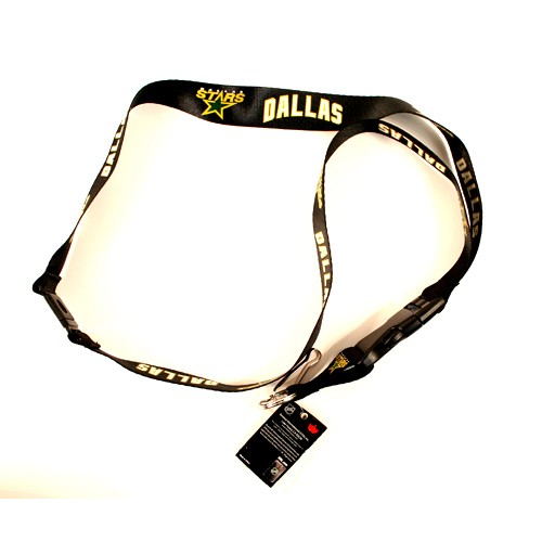 Dallas Stars Lanyards - Premium 2Sided - VELCRO Enclosure - BLACK Lanyards - 12 For $30.00 - Dallas Stars