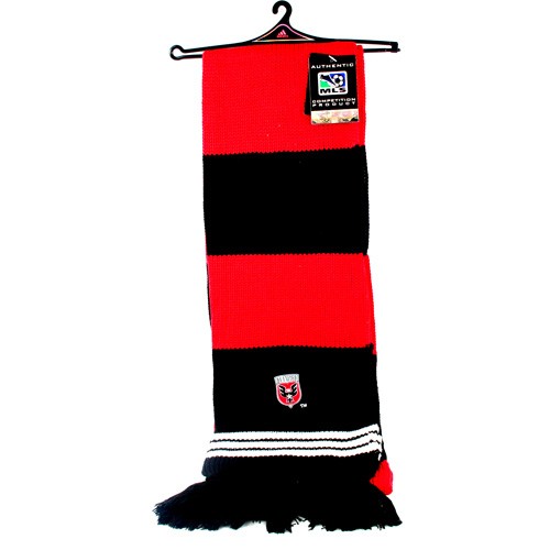 DC United Scarves - Large Stripe Knit Scarves With Small Logo - 12 For $48.00