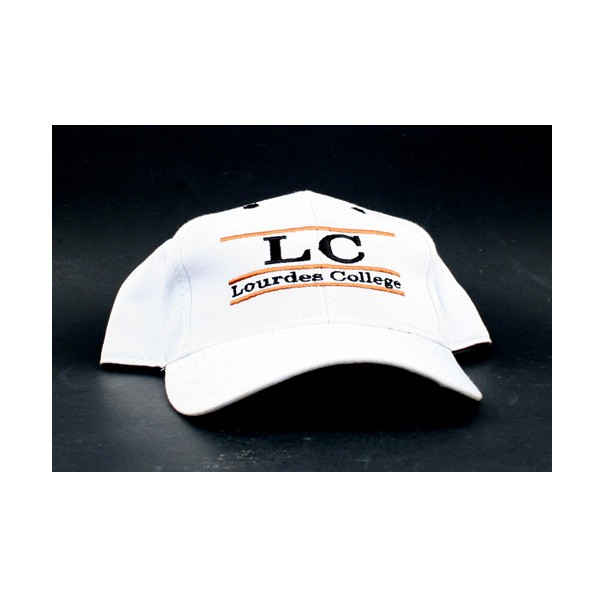 DEFECTIVE - Slight Markings On Caps - Lourdes College - White Caps - 12 For $18.00