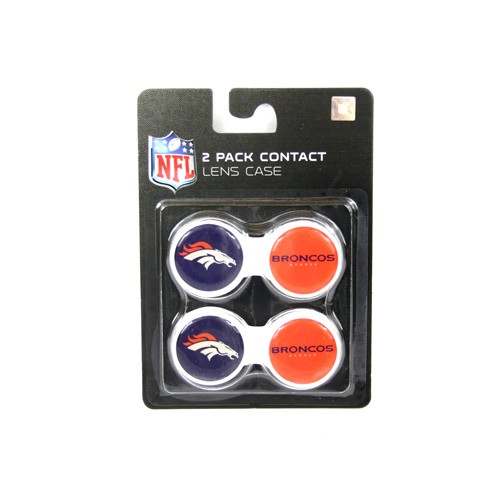 Denver Broncos - 2Pack Set Contact Lens Cases - 12 Sets For $18.00 - Wholesale Denver Broncos Products - Denver Merchandise