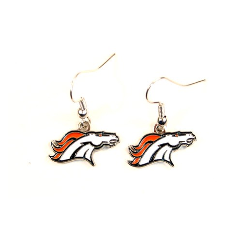 Denver Broncos Earrings - AMCO Series2 - Dangle Earrings - $3.00 Per Pair - Wholesale Denver Broncos Products - Denver Merchandise