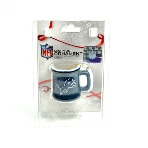 Detroit Lions Ornaments - Mini Mug Style Ornaments - 12 For $30.00 - Wholesale Detroit Lions Products - Lions Merchandise