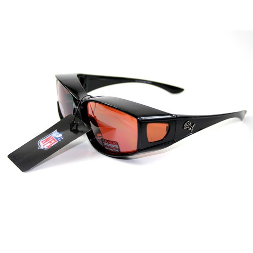 Detroit Lions Sunglasses - Large OTGMaxx Shields - 12 For $48.00 - Wholesale Detroit Lions Products - Lions Merchandise
