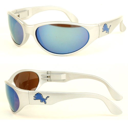 Detroit Lions Sunglasses - Silver Solid Style Lions Sunglasses - 12 Pair For $60.00 - Wholesale Detroit Lions Products - Lions Merchandise