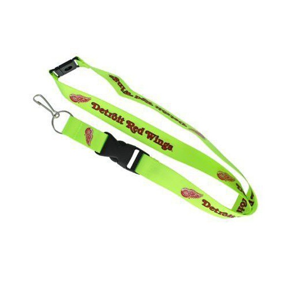 Detroit Red Wings Lanyards - Premium 2-Sided FULL Neon - 12 For $30.00 - Detroit Red Wings