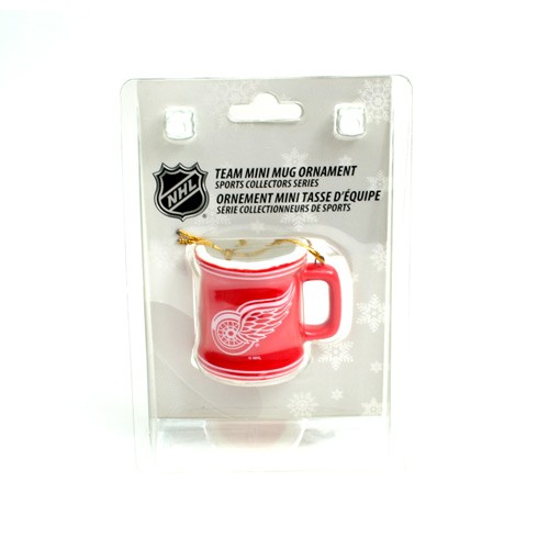 Detroit Red Wings Ornaments - Mini Mug Style Ornament - 12 For $30.00 - Detroit Red Wings