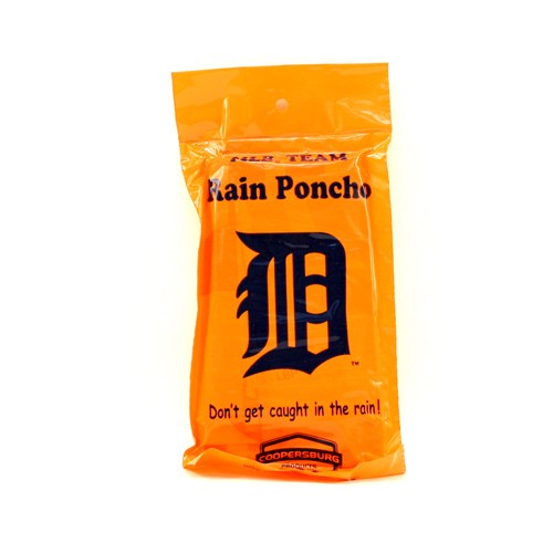 Detroit Tigers Ponchos - COOP Style - Hooded Gameday Ponchos - 12 For $36.00 - Wholesale Detroit Tigers Products - Tigers Merchandise