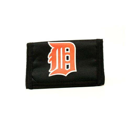 Detroit Tigers Wallets - Nylon Tri-Fold Wallets - (Slight Imperfections In Printing) - 12 For $42.00 - Wholesale Detroit Tigers Products - Tigers Merchandise 2