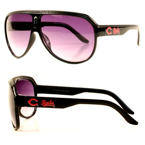 Discontinued - Cincinnati Reds Sunglasses - Turbo Style - 12 Pair For $48.00 - Wholesale Cincinnati Reds Products - Reds Merchandise