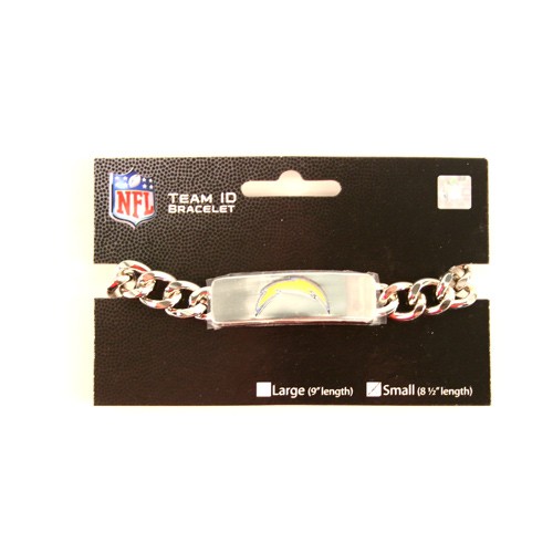 Discontinued - Los Angeles Chargers Bracelets - Heavy Metal ID Bracelets - 3 For $12.00 - Wholesale Los Angeles Chargers Products - Chargers Merchandise