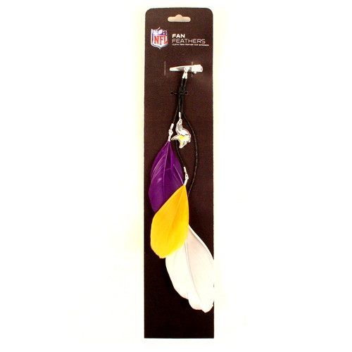 Discontinued - Minnesota Vikings - Feather Style HAIR CLIP - 12 For $30.00 - Wholesale Minnesota Vikings Products - Vikings Merchandise 2